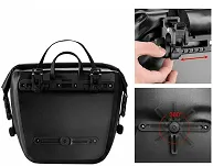 Sakwa rowerowa Rockbros AS-003-1BK black / 14L - 5