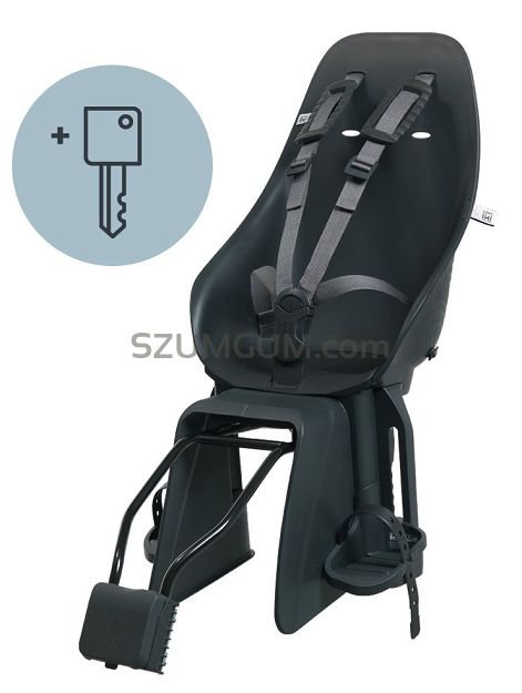 Tylny fotelik rowerowy Urban Iki Ta-ke na ramę black/black - key lock
