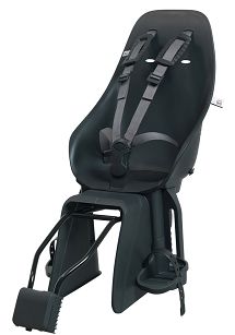 Tylny fotelik rowerowy Urban Iki Ta-ke na ramę black/black - key lock