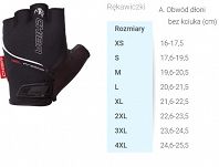 CHIBA rękawiczki rowerowe GEL AIR -  czerwone - 3