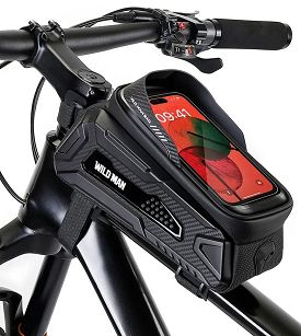 Wodoodporna torebka na telefon na górę ramy - Wild Man M M30 czarna