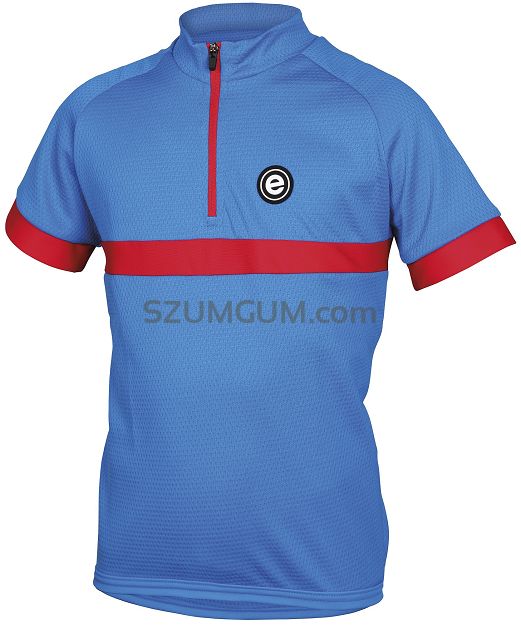 Dziecięca koszulka rowerowa Etape Bambino - niebieski/czerwony