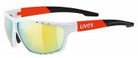   Okulary Uvex Sportstyle 706 - biało pomarańczowe