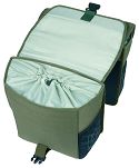 Troby boczne Basil GO - double bicycle bag / 32L / dark green - 5