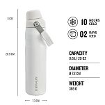 Termiczna butelka na wodę Stanley Aerolight ™ IceFlow 0,6 L- Frost - 4