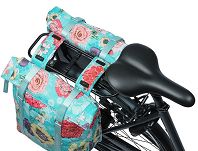 Sakwa, torba Basil BLOOM FIELD DOUBLE BAG, 28-35L, mocowanie na paski lub MIK system - sky blue - 6