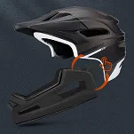 Kask rowerowy fullface Wozinsky HT-009C z odpinanym daszkiem i sczęką - 57-62 cm - czarny - 11