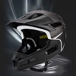 Kask rowerowy fullface Wozinsky z odpinanym daszkiem i sczęką - 57-62 cm - czarny - 13