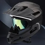 Kask rowerowy fullface Wozinsky HT-009C z odpinanym daszkiem i sczęką - 57-62 cm - czarny - 8