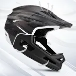 Kask rowerowy fullface Wozinsky z odpinanym daszkiem i sczęką - 57-62 cm - czarny - 10