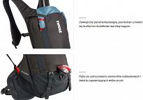 Plecak rowerowy hydracyjny z protektorem - Thule Rail Pro, szary obsidian - 10