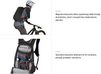 Plecak rowerowy hydracyjny z protektorem - Thule Rail Pro, szary obsidian - 9