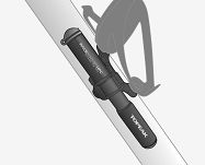 Pompka Topeak RaceRocket HP Carbon black 160 psi - 4