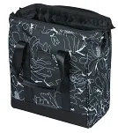 Torba miejska Basil Grand Shopper MIK Hooks - 23L - flower black - 3