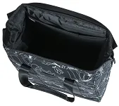 Torba miejska Basil Grand Shopper MIK Hooks - 23L - flower black - 4