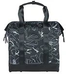 Torba miejska Basil Grand Shopper MIK Hooks - 23L - flower black - 2