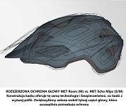 Kask rowerowy Met ECHO MIPS  -  Czarny Black matt - 6