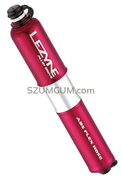 Pompka ręczna LEZYNE Alloy Drive HV 90psi/6.2bar - czerwona