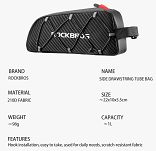 Torebka na górę ramy Rockbros 039BK 1L - 10