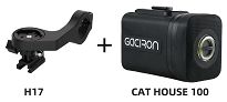 Gaciron Cat House 100 torba na kierownicę ze światłem ostrzegawczym - 4