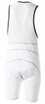 Spodenki rowerowe z szelkami Progress BS AIR BIB, - Białe-szary Roz. 2XL - 2