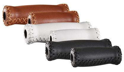 Chwyty kierownicy Velo Pro-X VLG-617-3A 127/92mm - skóra Eko black