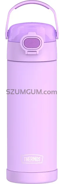 Thermos FUNtainer 470 ml - Termos dla dzieci z nakrętką nawadniającą - neonowo fioletowy