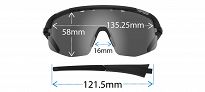 Okulary TIFOSI SLEDGE LITE matte black (3szkła Smoke, AC Red, Clear) - 11