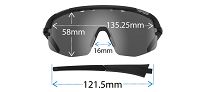 Okulary TIFOSI SLEDGE LITE matte black (3szkła Smoke, AC Red, Clear) - 11