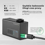 Mini pompka elektryczna Rockbros AS240 PRO - 120 PSI - 6