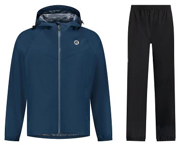 Zestaw przeciwdeszczowy Rogelli Core Commuter Unisex niebieski/czarny