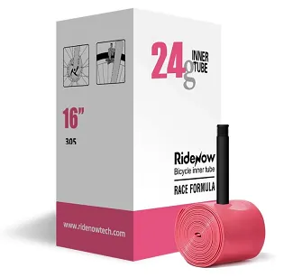 Dętka RideNow TPU 16×1,5–2,1″ – AV 45 mm (Auto/Schrader), 24 g