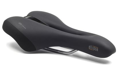 Siodło SELLEROYAL PREMIUM MODERATE ELLIPSE unisex 60st -  z dziurą + elastomer