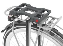 Tylny fotelik rowerowy Urban Iki Ta-ke na bagażnik blue/black - key lock - 8