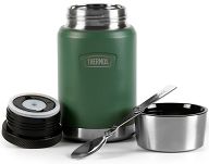 Termos na jedzenie z składaną łyżką i kubkiem Thermos ICON 710 ml - zielony - 5