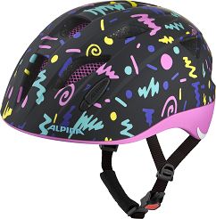 Kask rowerowy dziecięcy Alpina XIMO FLASH - BLACK-CONFETTI  -49-54cm
