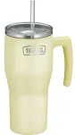 Termokubek Thermos Refreshing 0,85 L - z uchwytem i słomką - matowo waniliowy - 2