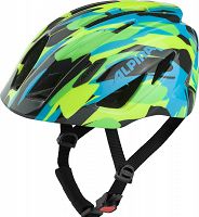 Kask rowerowy dziecięcy Alpina Pico, Neon-green-blue 50-55cm