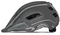 Kask rowerowy fullface dziecięcy Wozinsky z zdejmowaną szczęką i tylną lampką USB 52-56 cm - szary - 5