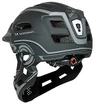 Kask rowerowy fullface dziecięcy Wozinsky z zdejmowaną szczęką i tylną lampką USB 52-56 cm - szary - 8