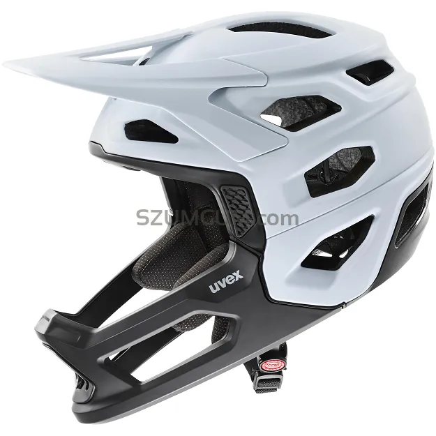 Kask rowerowy UVEX Revolt z zdejmowaną gardą - cloud black matt