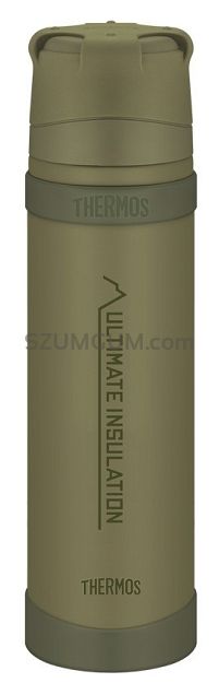 Thermos 0,9L Mountain - Termos z kubkiem do warunków ekstremalnych - Khaki