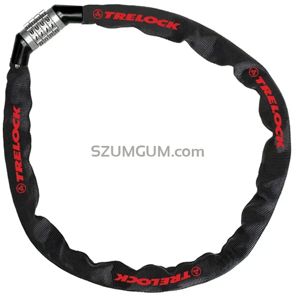 Łańcuch z zamkiem szyfrowym Trelock BC 115 Code - 60cm/4mm