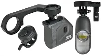 Lampka przednia Prox Proxima PRO 1600 lm black-grey, pilot, montaż pod licznik Garmin - 2