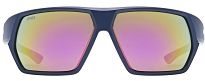 Okulary sportowe UVEX Sportstyle 238 - deep space matt / mirror red - 2