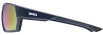 Okulary sportowe UVEX Sportstyle 238 - deep space matt / mirror red - 4