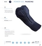 Spodenki rowerowe Rogelli HERO II z żelową wkładką, Szaro-limonkowe - 5