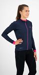 Ocieplana damska bluza rowerowa Rogelli ESSENTIAL, niebiesko-różowa - 3