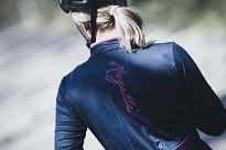 Ocieplana damska bluza rowerowa Rogelli ESSENTIAL, niebiesko-różowa - 7