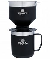 Kafeteria turystyczna, zaparzacz do kawy z kubkiem  - Drip turystyczny z filtrem CLASSIC / Stanley - czarna